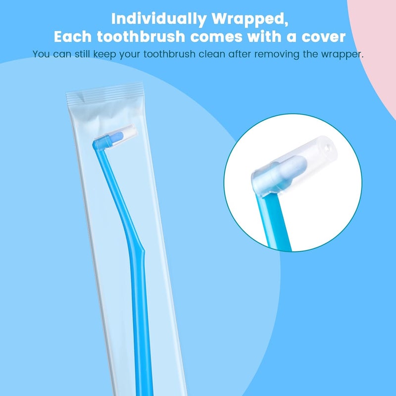 Fregum End Tuft Toothbrush for Orthodontic, Soft Bristles Angled Toothbrush for Braces, Implants, Retainers, Back Teeth, and Wisdom Teeth, 6 Pcs - Image 4